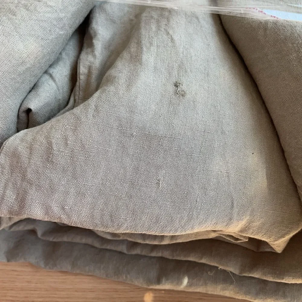 NEW COYUCHI King Organic Relaxed Linen Duvet Cover